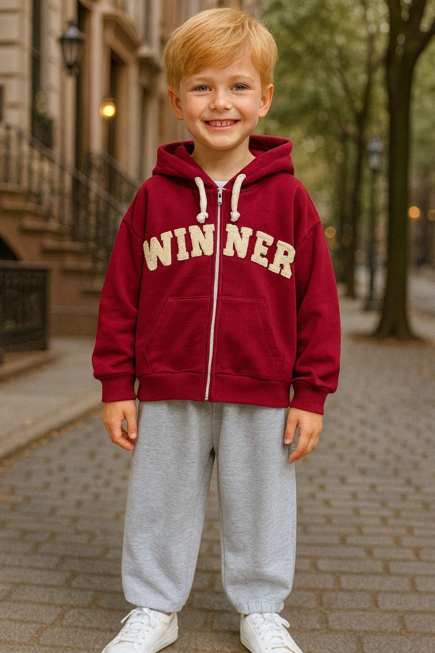 Winner kırmızı unisex çocuk takım