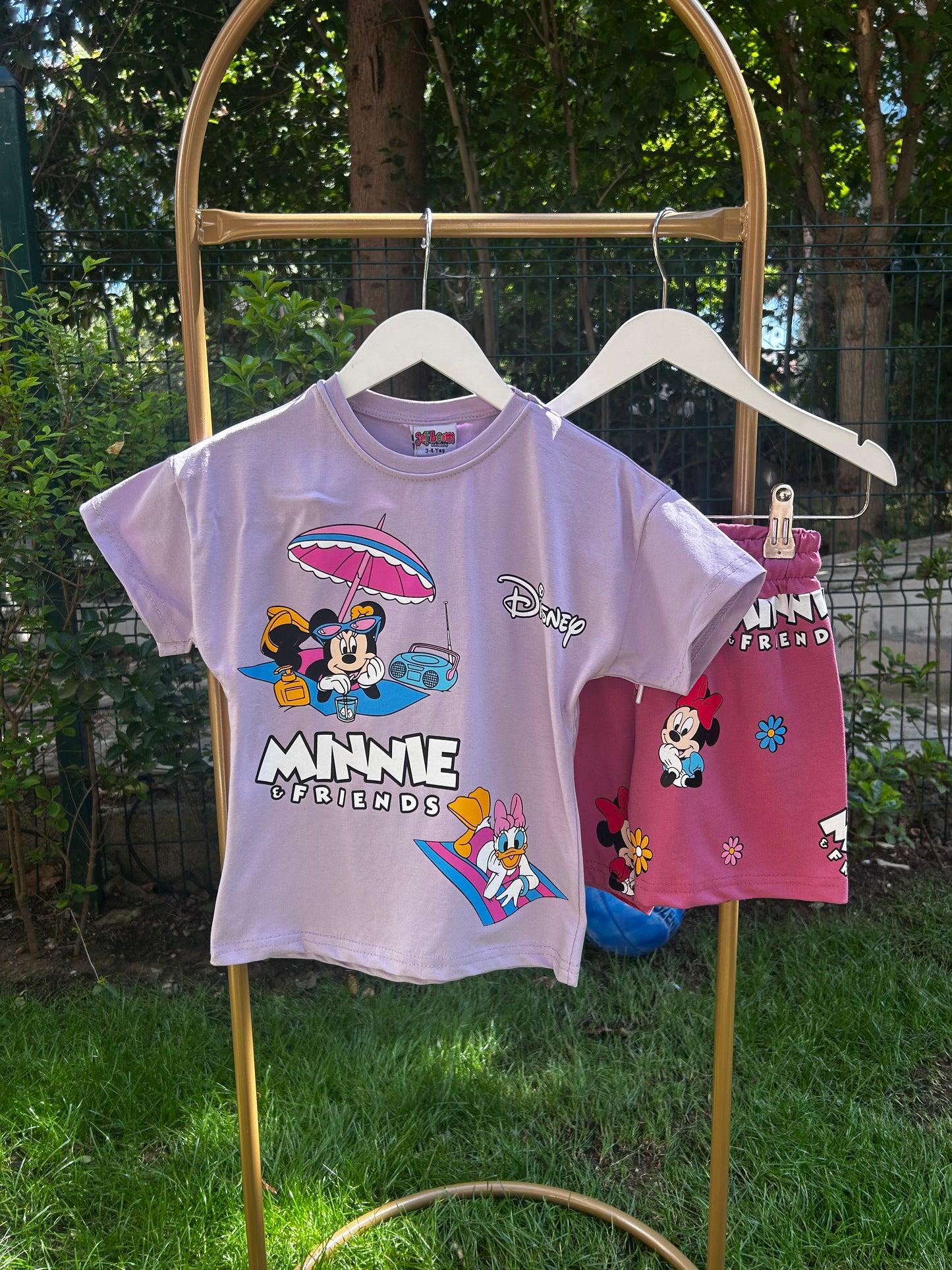 Minnie friends lila takım