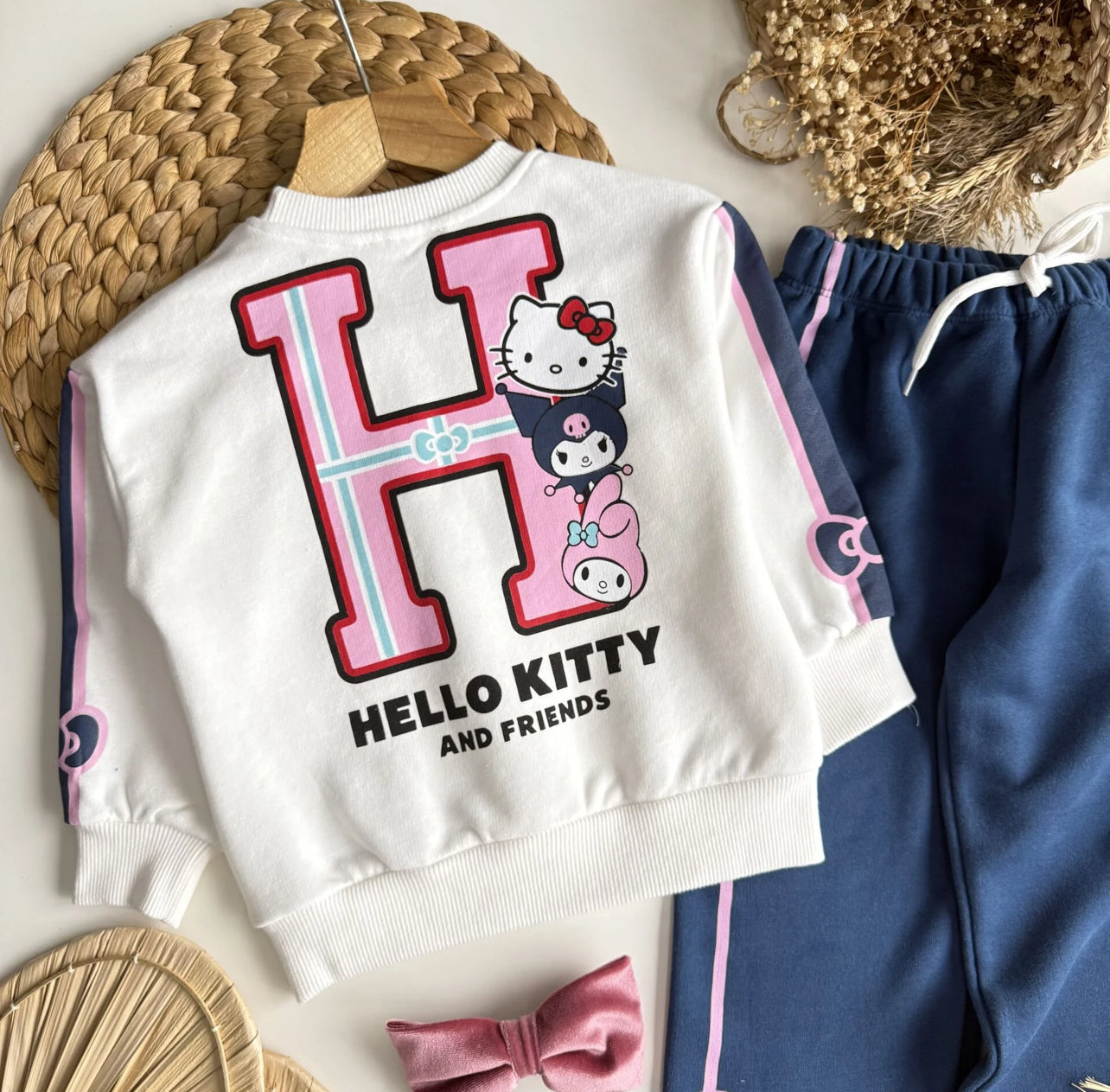 Hello kıtty 3 iplik fırçalı takım