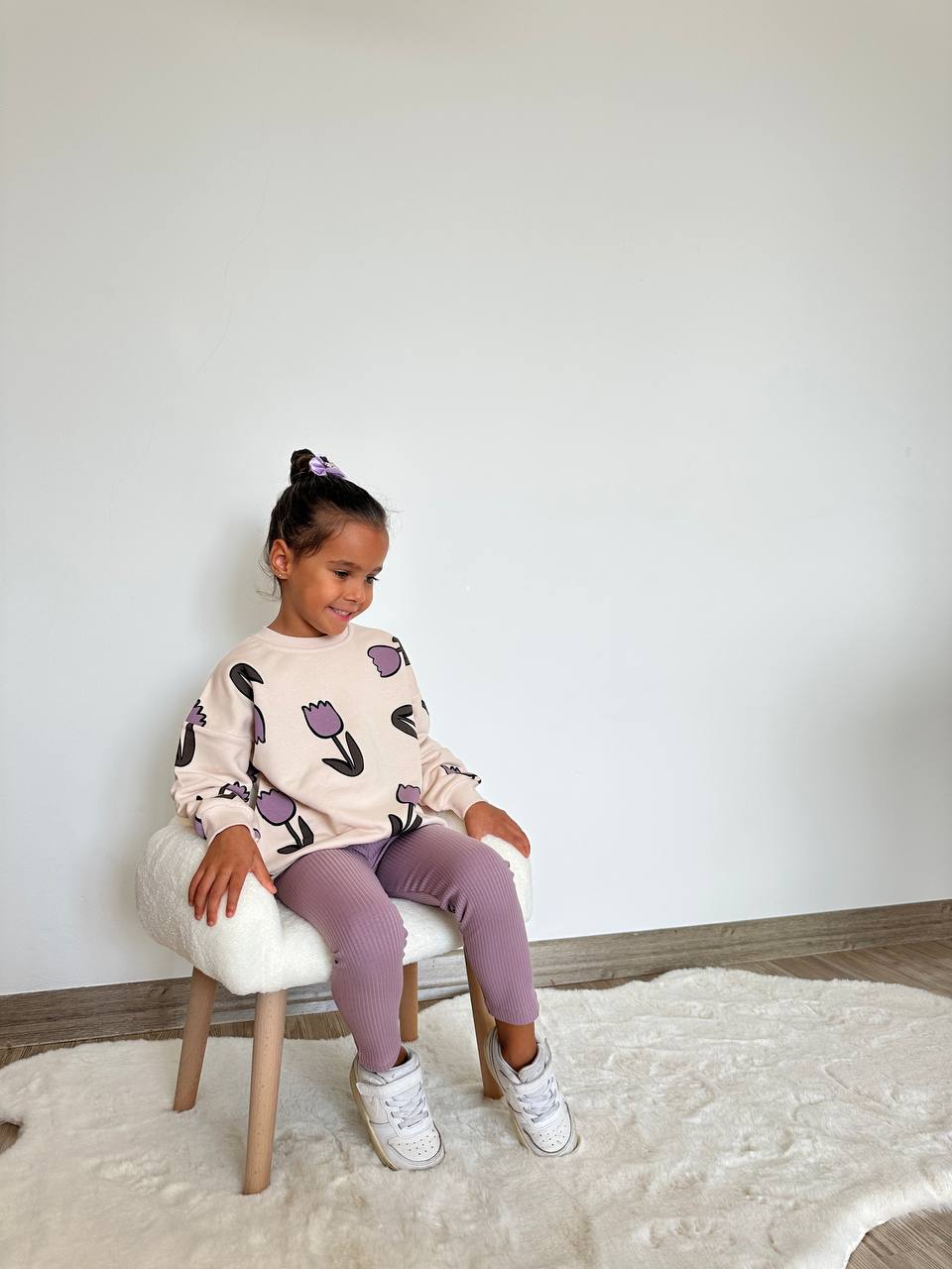 Lale desenli 3 iplik model