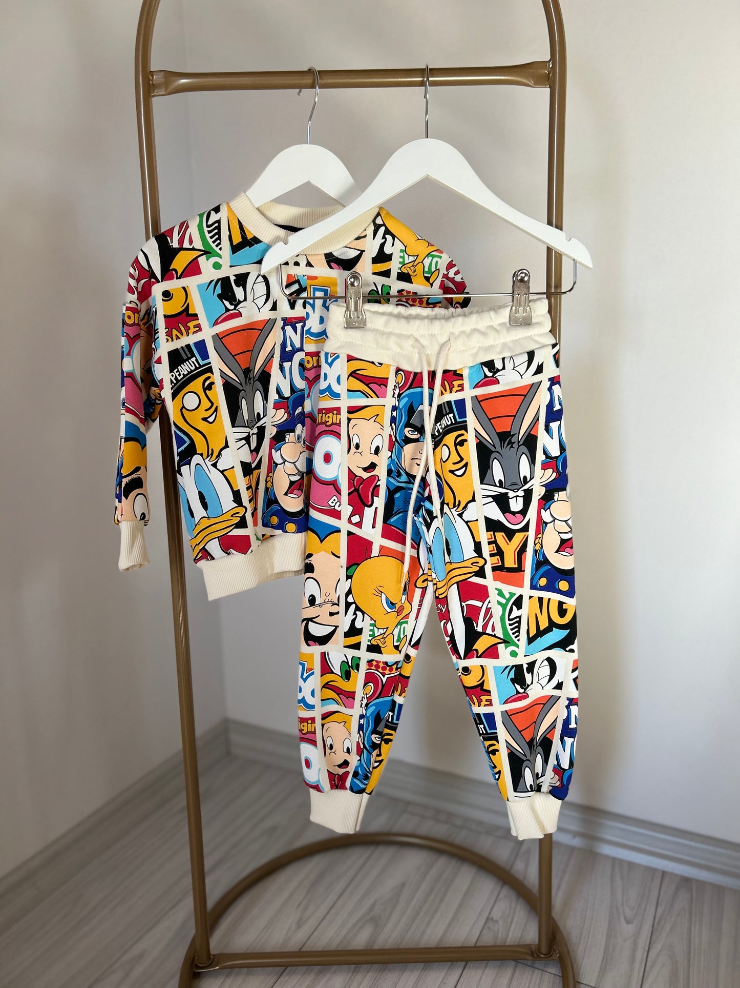 Looney çok renkli unisex çocuk takım