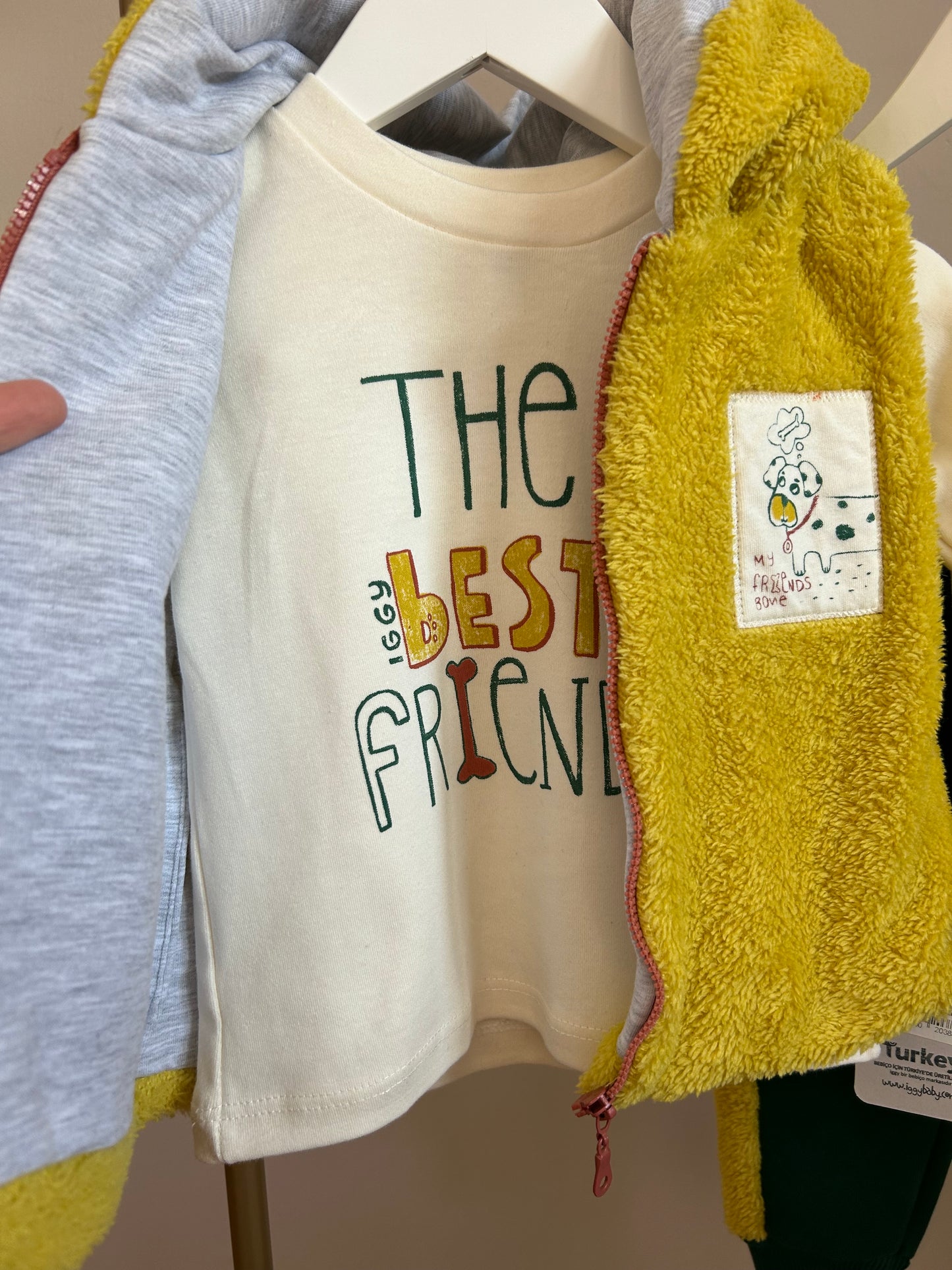 Köpek şapkalı peluş 3 lü takım