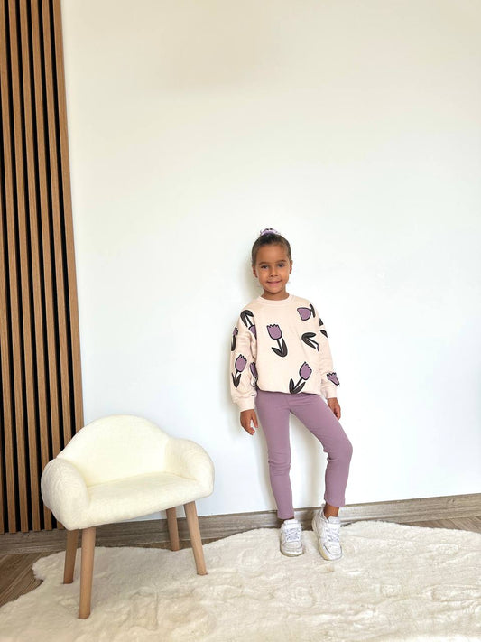 Lale desenli 3 iplik model