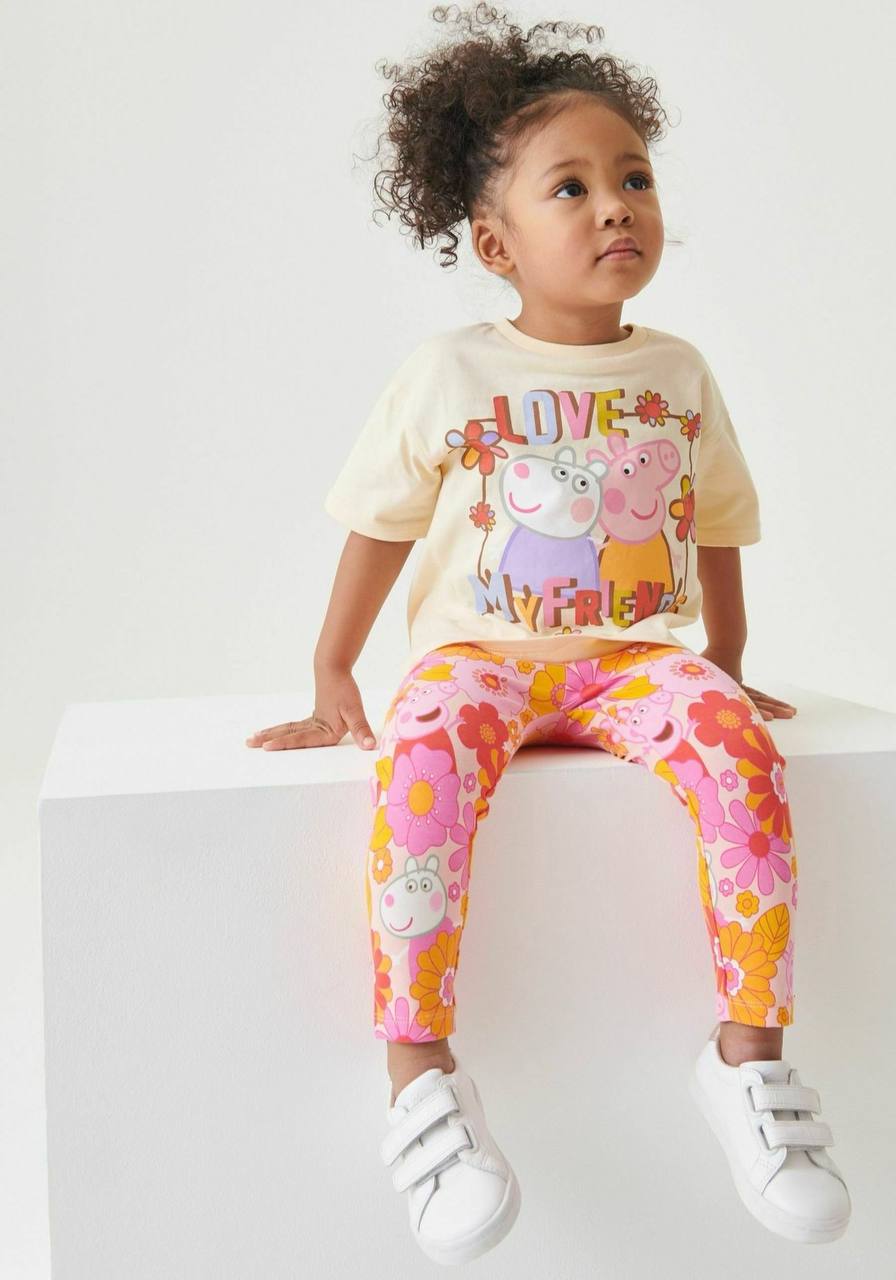 Peppapig çiçekli takım