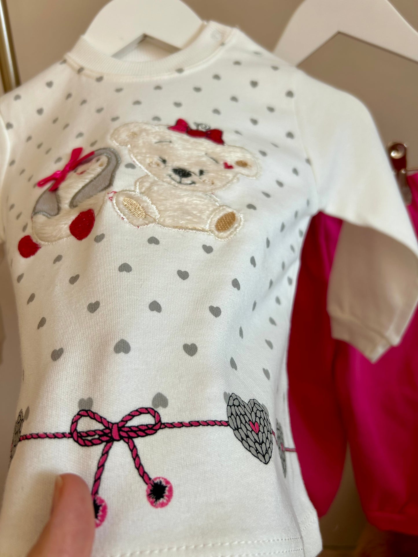 Ayıkcıkkı bebek pijama takımı