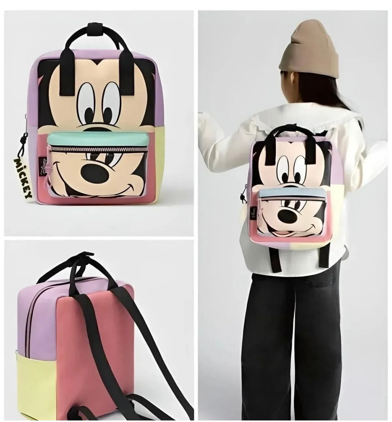 Mickey mor sırt çantası