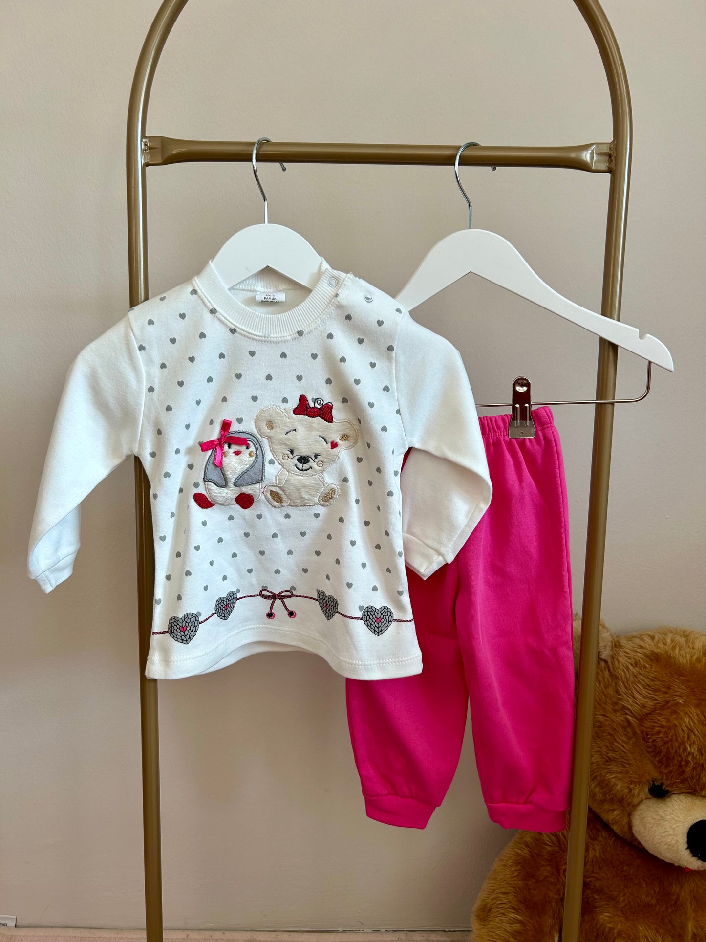 Ayıkcıkkı bebek pijama takımı