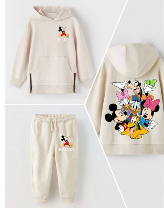Mickey önden fermuar detaylı takım