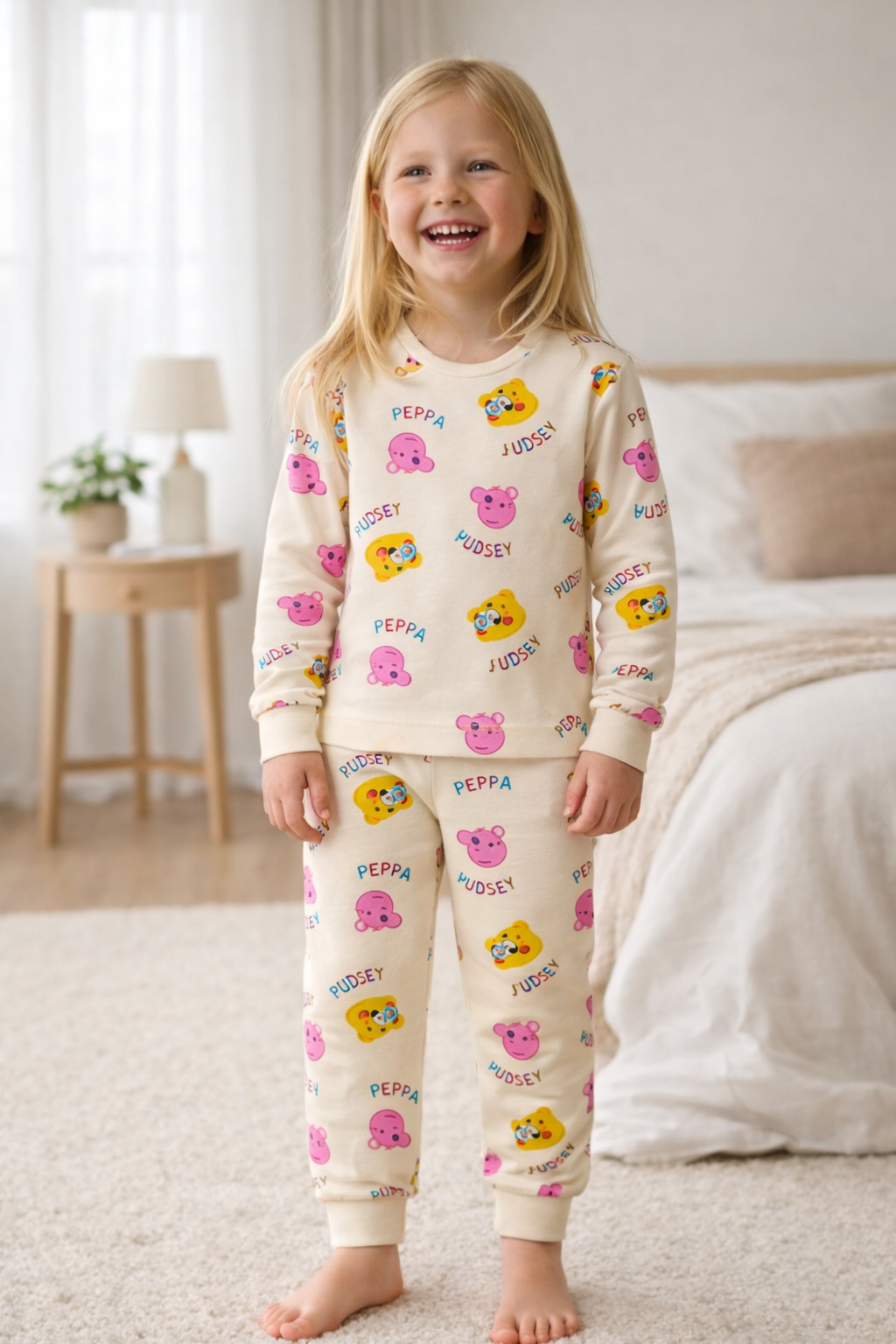 Peppa pig interlok kumaş pijama takımı