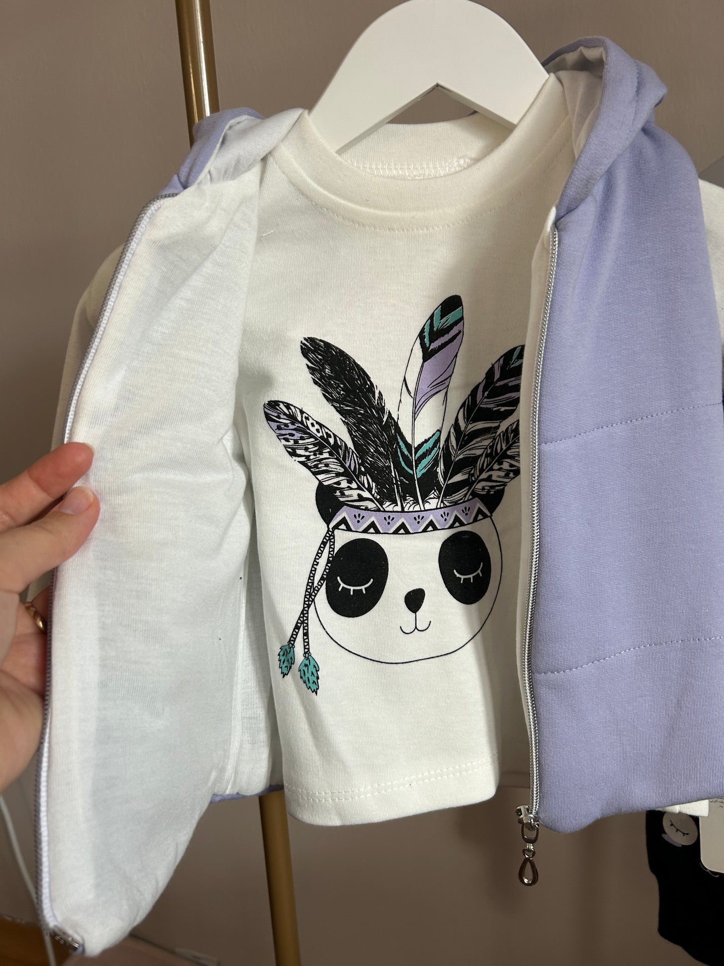 Cool lila 3 lü kız bebek takım