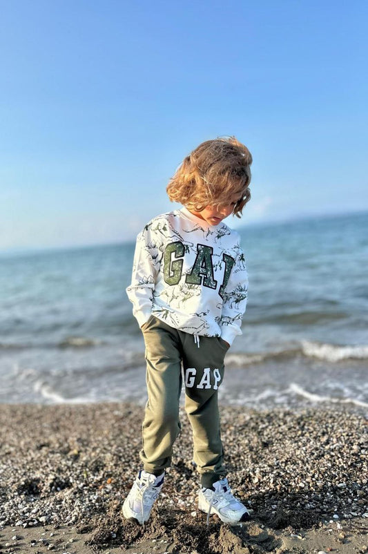 Gap yeşil 2 iplik erkek çocuk takım