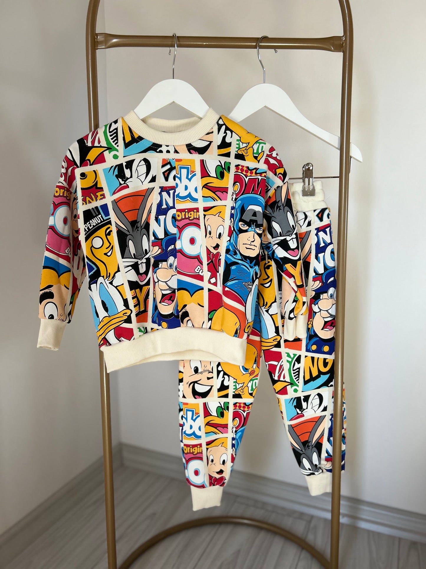 Looney çok renkli unisex çocuk takım