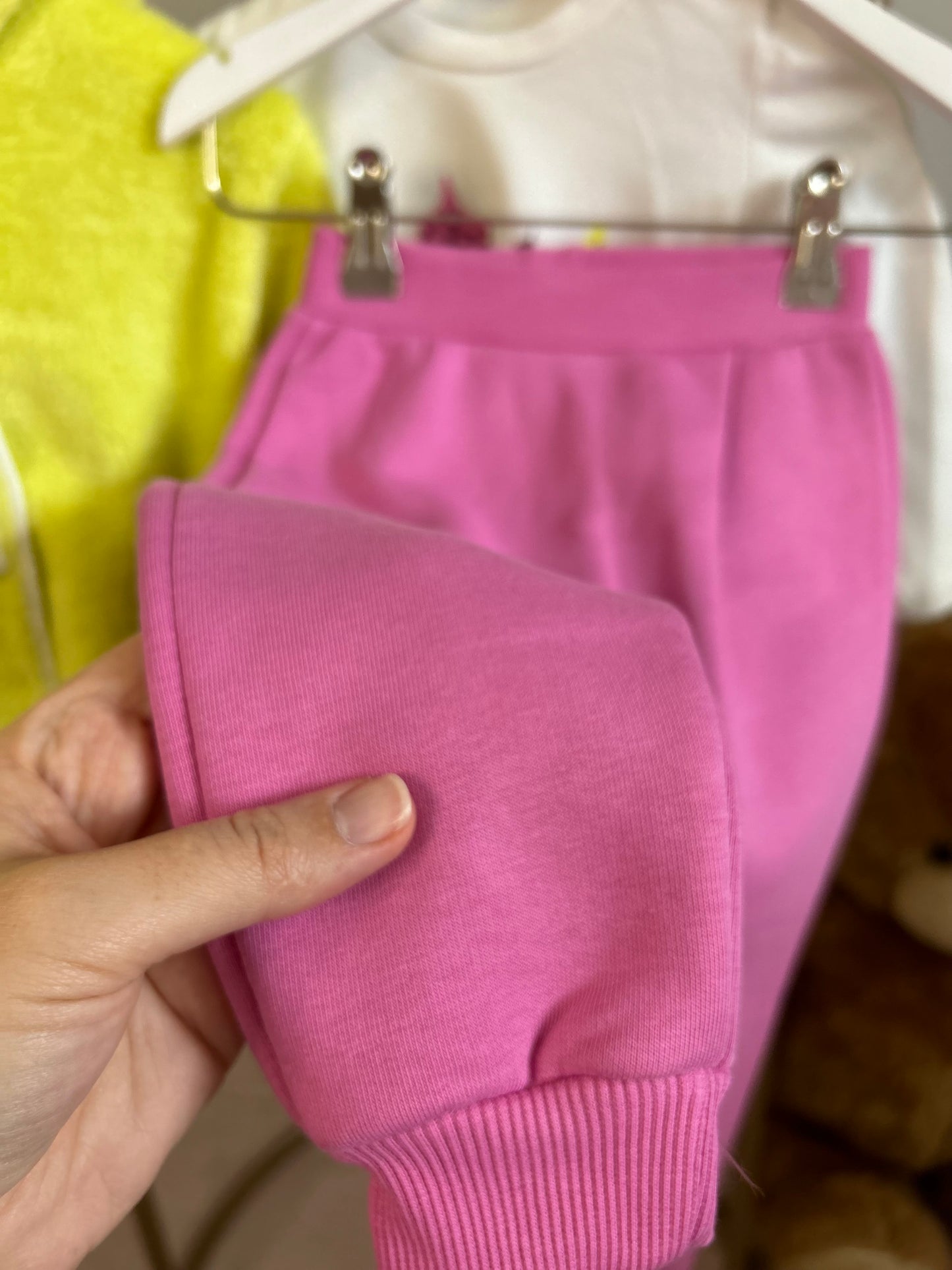 Peluş hırkalı fıstık yeşil 3 lü bebek takım