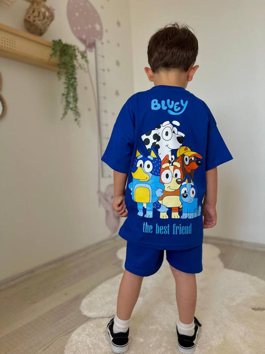 Bluey erkek çocuk takım