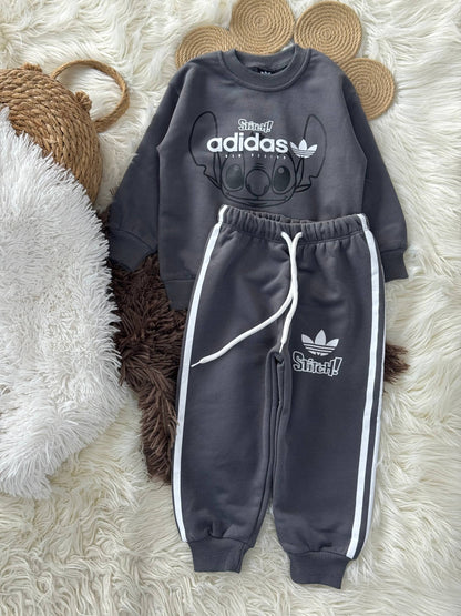 Stitch karakterli antrasit takım