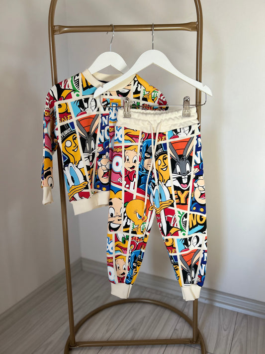 Looney çok renkli unisex çocuk takım