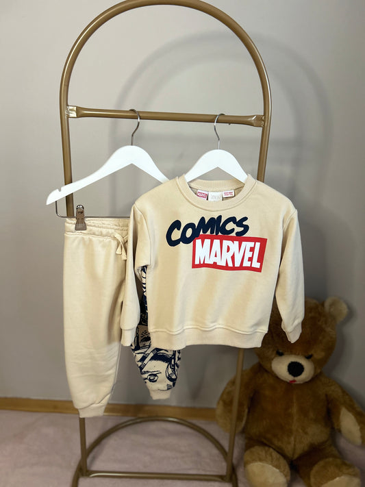 Marvel karakterli 3 iplik erkek çocuk takım