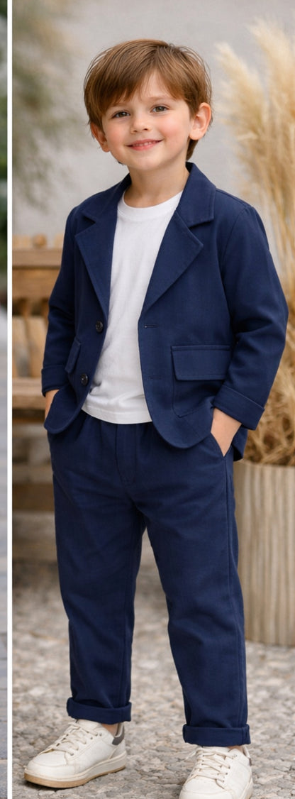 Lacivert erkek çocuk takım