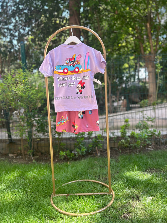 Minnie friends lila takım