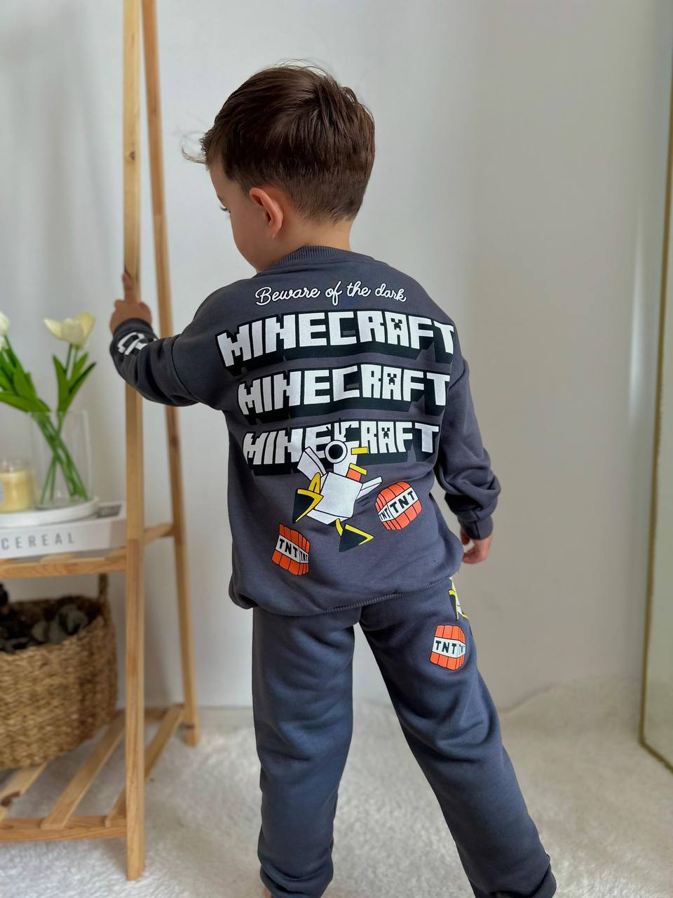 Minecraft 3 iplik pamuklu takım