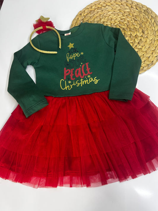 Taç hediyeli yeniyıl elbisesi