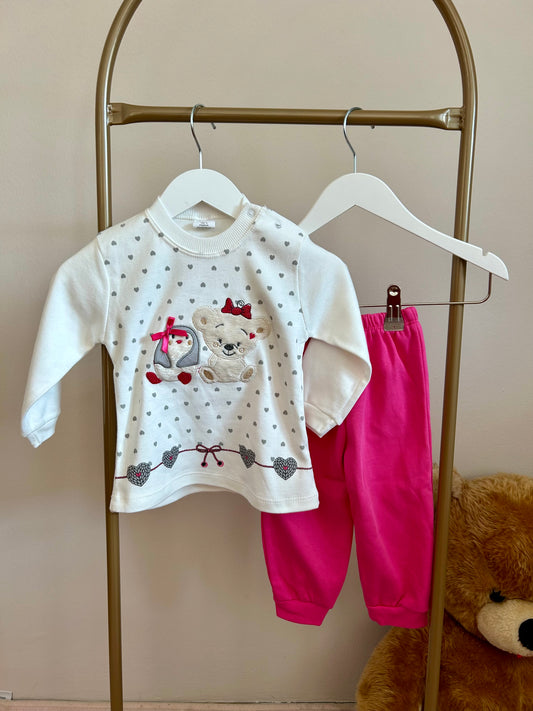 Ayıkcıkkı bebek pijama takımı