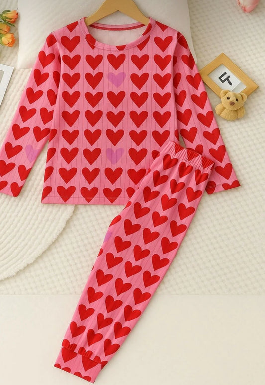 Kalpli fitilli düz pijaam takım