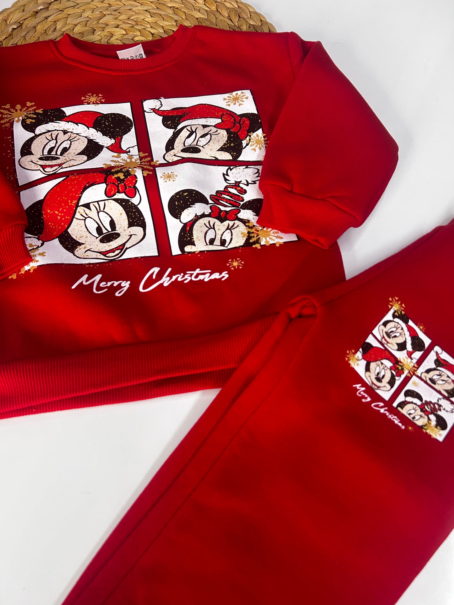 Minnie kırmızı şardonlu takım