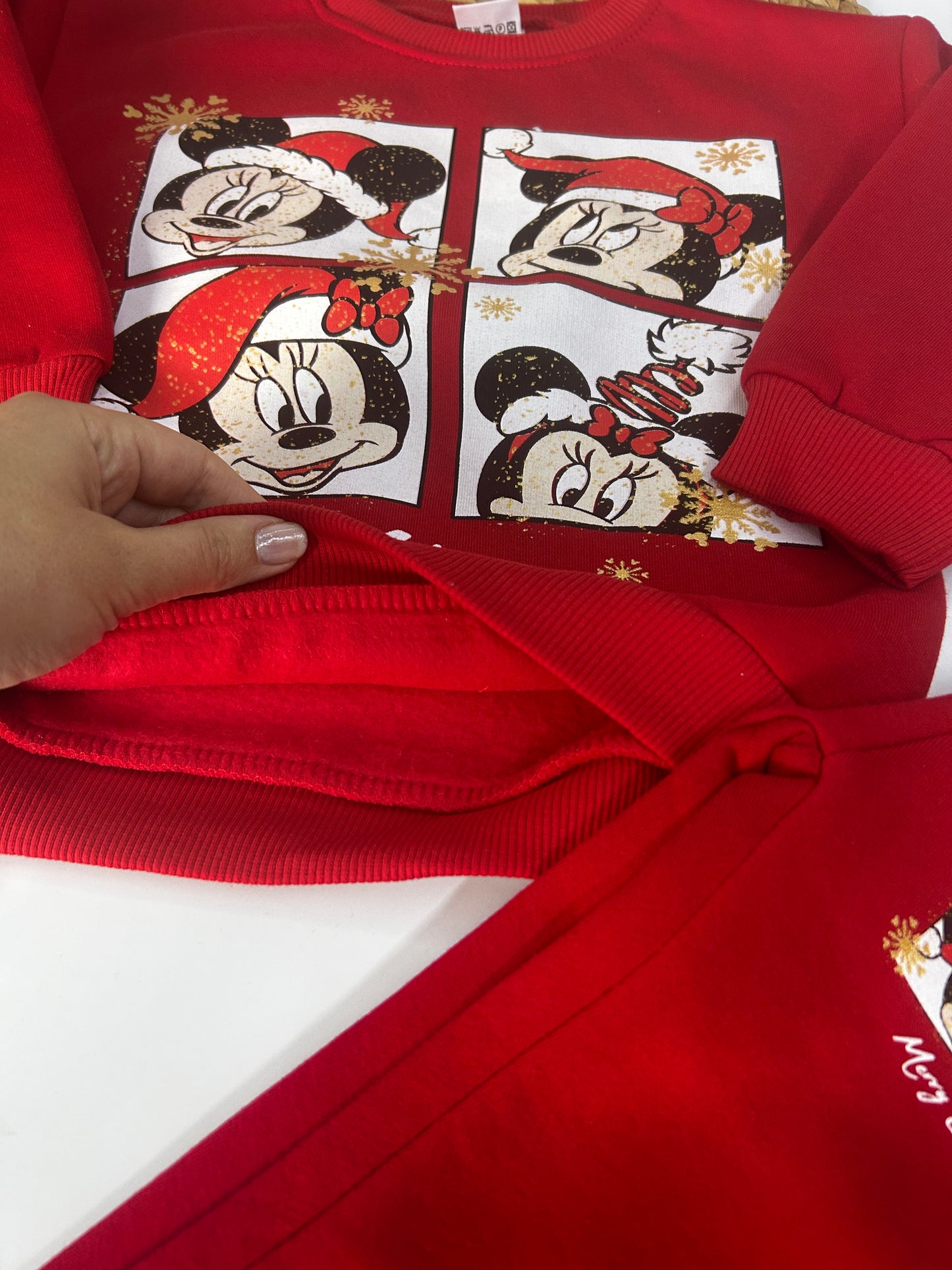 Minnie kırmızı şardonlu takım