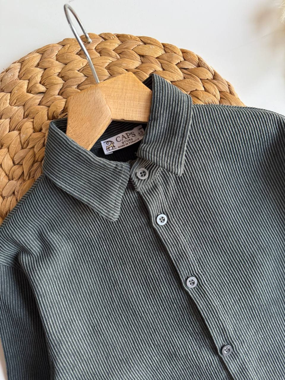 Kadife yeşil erkek çocuk takım