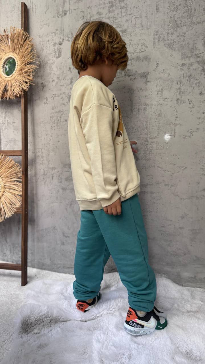 Yeşil ponti erkek çocuk takım