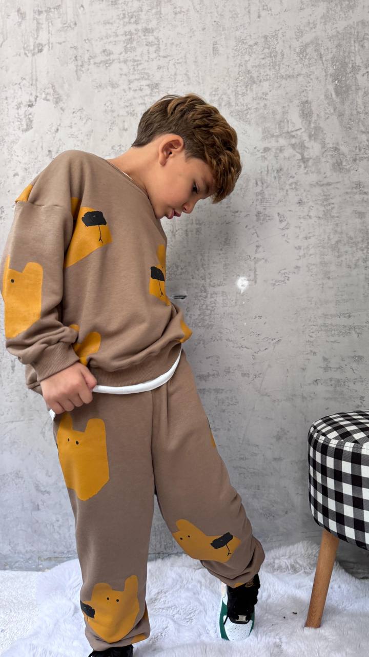 Kahve pinter erkek çocuk model