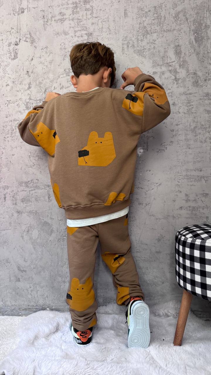 Kahve pinter erkek çocuk model